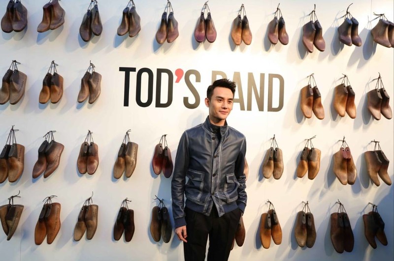 王凱參加TOD'S米蘭時裝週活動。